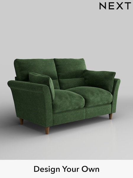 Luxe Chenille/Dark Green Hartley Highback Relaxed Sit (W43466) | £1,225