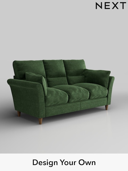 Luxe Chenille/Dark Green Hartley Highback Relaxed Sit (W43466) | £1,425