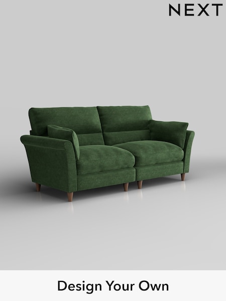 Luxe Chenille/Dark Green Hartley Highback Relaxed Sit (W43466) | £1,525