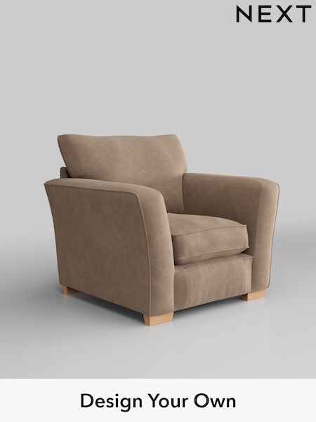 Luxe Chenille/Mid Natural Heath Highback (W43470) | £850