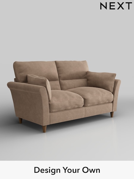 Luxe Chenille/Mid Natural Hartley Highback Relaxed Sit (W43480) | £1,325