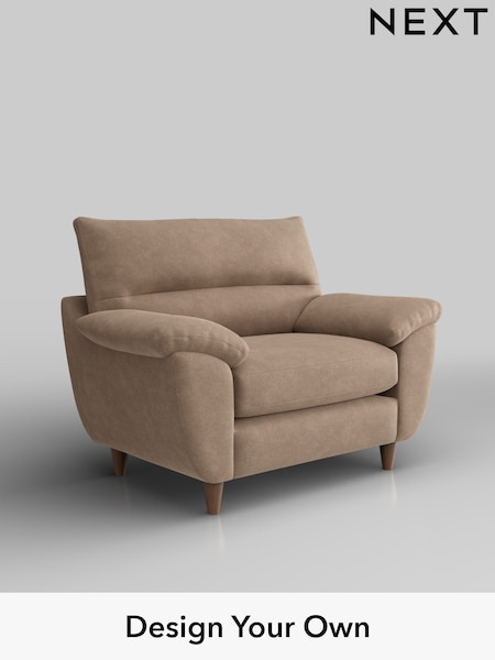 Luxe Chenille/Mid Natural Elliot Highback (W43481) | £875
