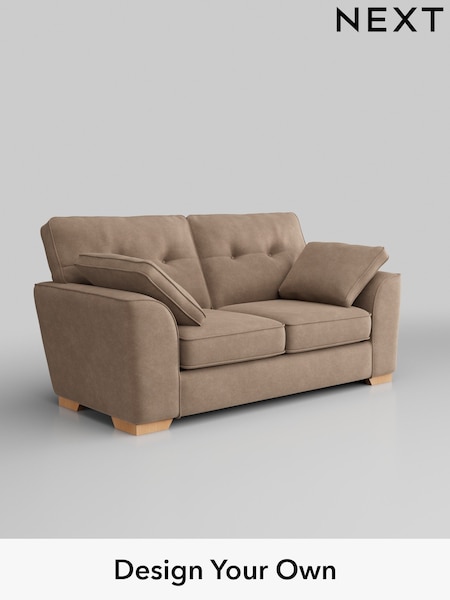 Luxe Chenille/Mid Natural Stamford Buttoned Back (W43485) | £1,325