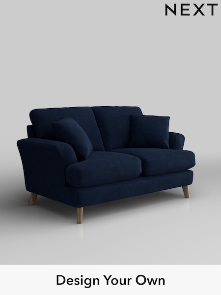 Luxe Chenille/Navy Blue Conway Relaxed Sit (W43488) | £1,250