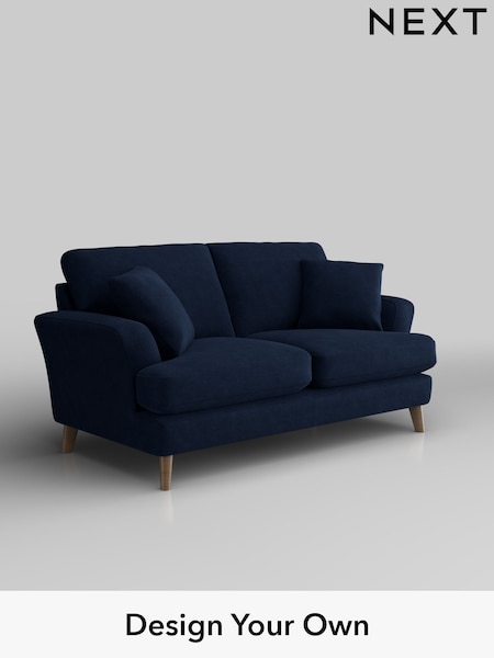 Luxe Chenille/Navy Blue Conway Relaxed Sit (W43488) | £1,350