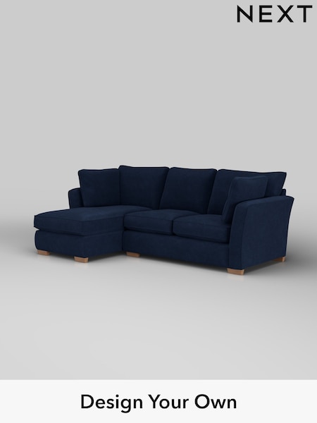 Luxe Chenille/Navy Blue Heath Highback (W43490) | £2,050