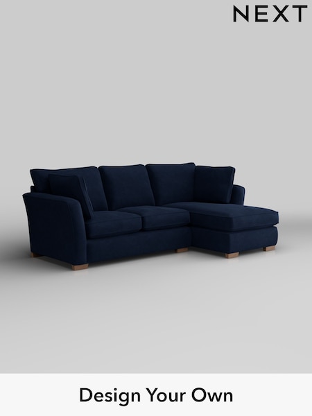 Luxe Chenille/Navy Blue Heath Highback (W43490) | £2,050