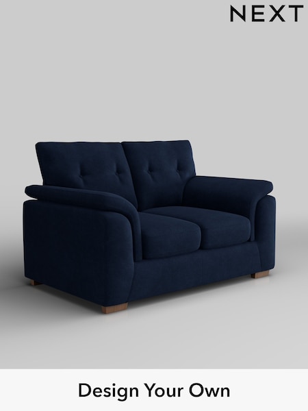 Luxe Chenille/Navy Blue Hayden Buttoned Back (W43492) | £1,125