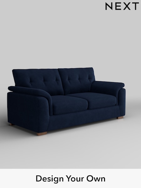 Luxe Chenille/Navy Blue Hayden Buttoned Back (W43492) | £1,325