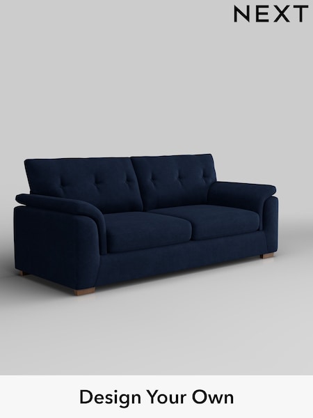 Luxe Chenille/Navy Blue Hayden Buttoned Back (W43492) | £1,425