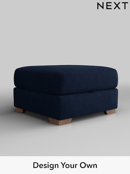 Luxe Chenille/Navy Blue Houghton Deep Relaxed Sit (W43494) | £550