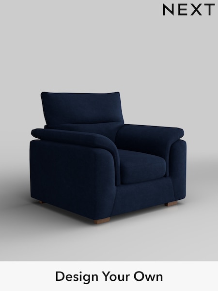 Luxe Chenille/Navy Blue Hayden Highback (W43496) | £850