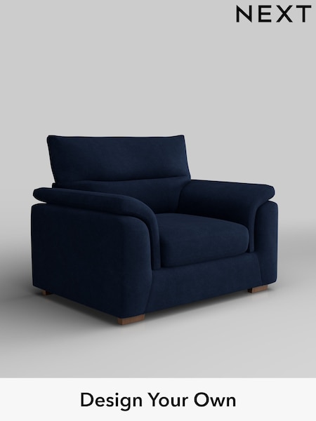 Luxe Chenille/Navy Blue Hayden Highback (W43496) | £950