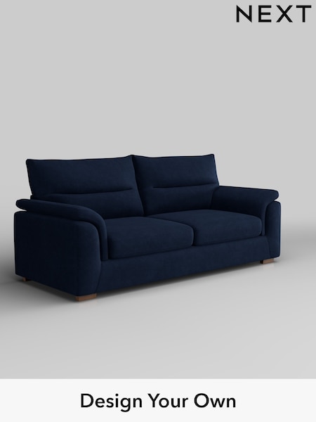 Luxe Chenille/Navy Blue Hayden Highback (W43496) | £1,425