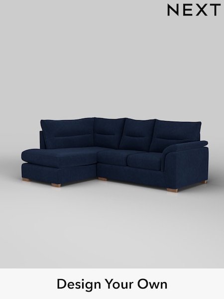 Luxe Chenille/Navy Blue Hayden Highback (W43496) | £1,925