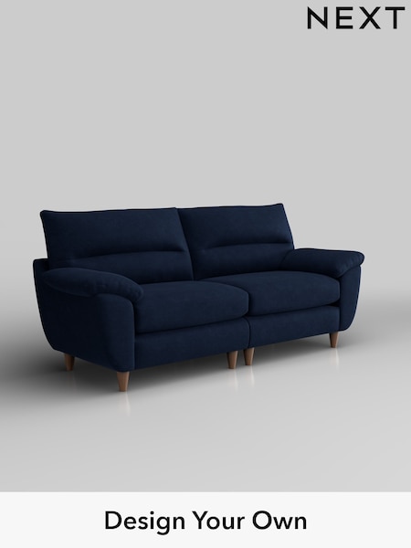 Luxe Chenille/Navy Blue Elliot Highback (W43498) | £1,375