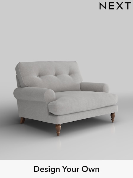 Natural Mix/Light Grey Erin Buttoned Back Deep Relaxed Sit (W43516) | £1,125