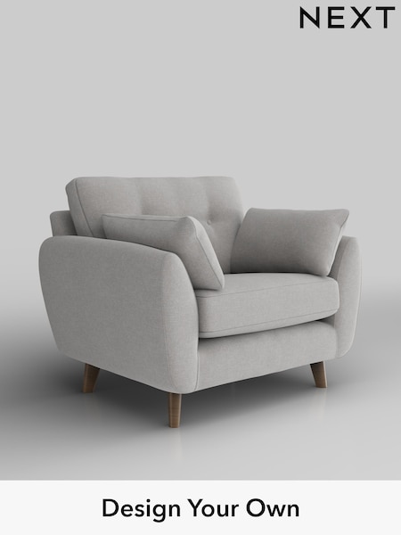 Natural Mix/Light Grey Wilson Buttoned Back (W43526) | £799