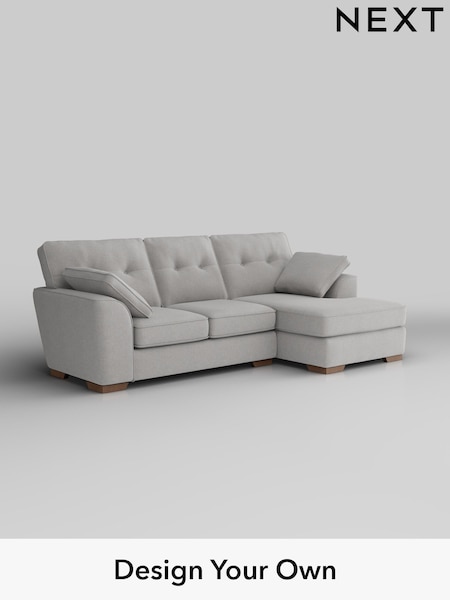 Natural Mix/Light Grey Stamford Buttoned Back (W43527) | £2,025