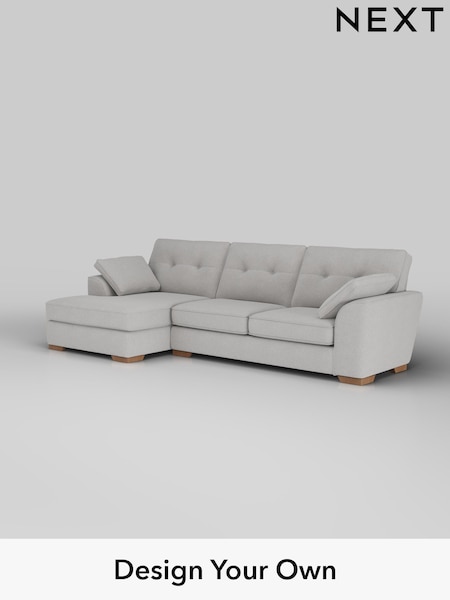 Natural Mix/Light Grey Stamford Buttoned Back (W43527) | £2,175