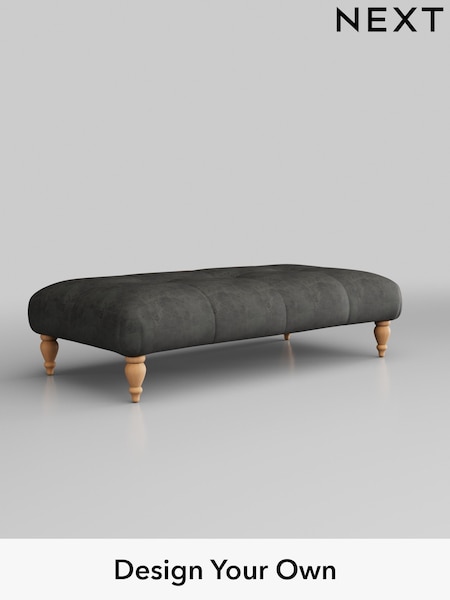 Monza Faux Leather Easy Clean/Dark Grey Erin Buttoned Back Deep Sit (W43535) | £499
