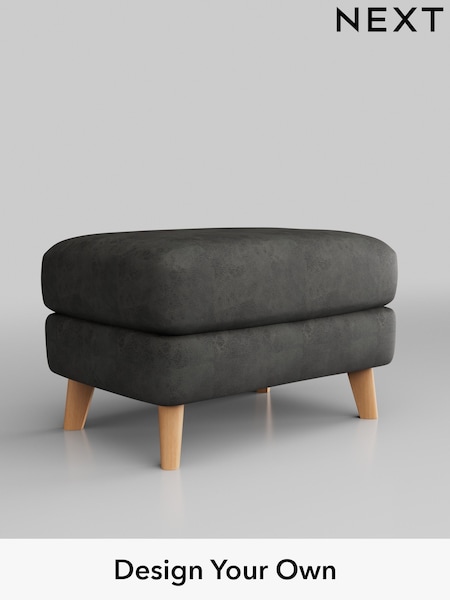 Monza Faux Leather Easy Clean/Dark Grey Parker (W43540) | £425