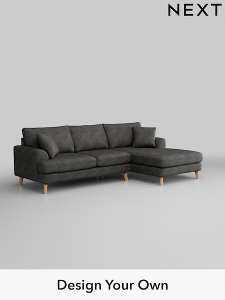 Monza Faux Leather Easy Clean/Dark Grey Parker (W43540) | £2,299