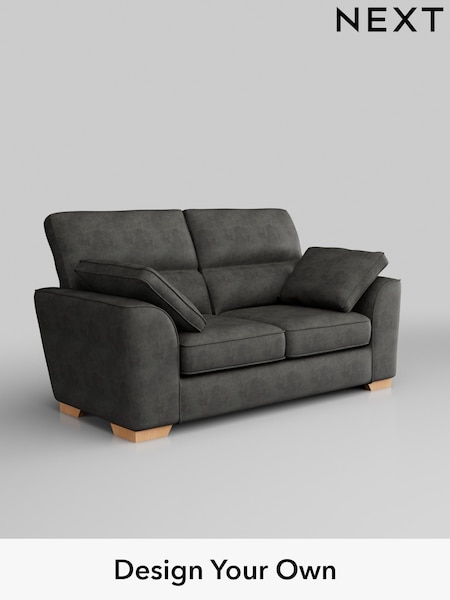 Monza Faux Leather Easy Clean/Dark Grey Stamford Highback (W43544) | £1,199