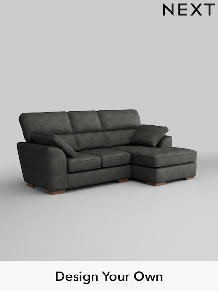 Monza Faux Leather Easy Clean/Dark Grey Stamford Highback (W43544) | £2,025
