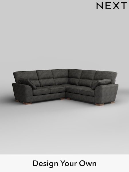 Monza Faux Leather Easy Clean/Dark Grey Stamford Highback (W43544) | £2,425