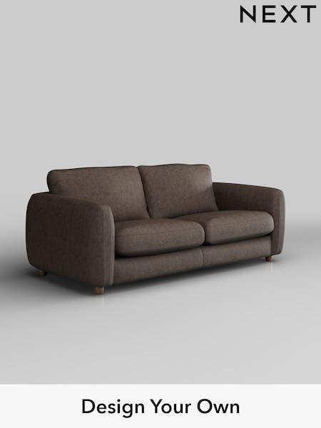 Monza Faux Leather Easy Clean/Peppercorn Brown Aiden (W43545) | £1,225