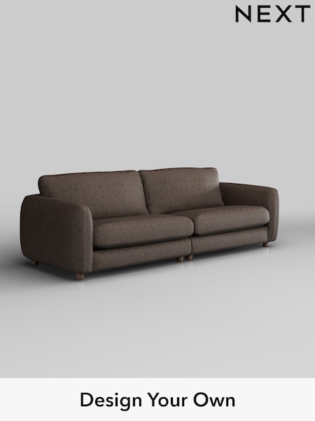Monza Faux Leather Easy Clean/Peppercorn Brown Aiden (W43545) | £1,425