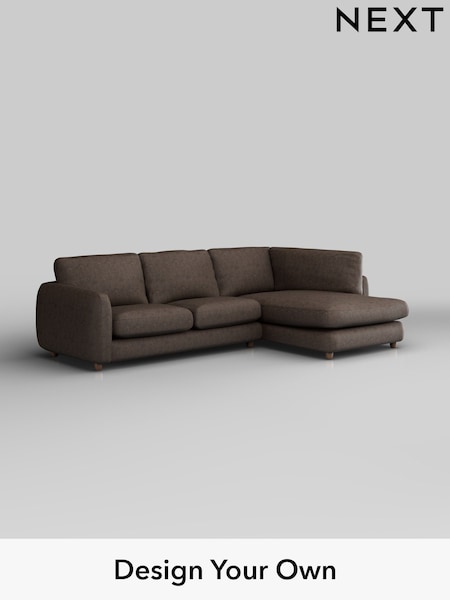 Monza Faux Leather Easy Clean/Peppercorn Brown Aiden (W43545) | £1,825