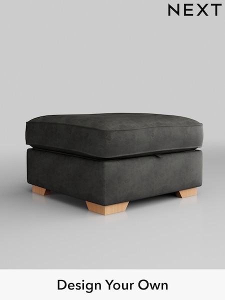 Monza Faux Leather Easy Clean/Dark Grey Stamford Grand Relaxed Sit (W43546) | £499