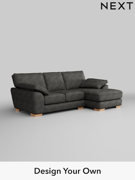Monza Faux Leather Easy Clean/Dark Grey Stamford Grand Relaxed Sit (W43546) | £2,275