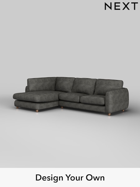 Monza Faux Leather Easy Clean/Dark Grey Aiden (W43551) | £1,825