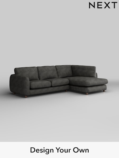 Monza Faux Leather Easy Clean/Dark Grey Aiden (W43551) | £1,825