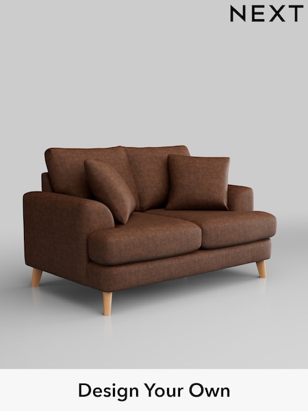 Monza Faux Leather Easy Clean/Chestnut Brown Parker (W43553) | £1,175