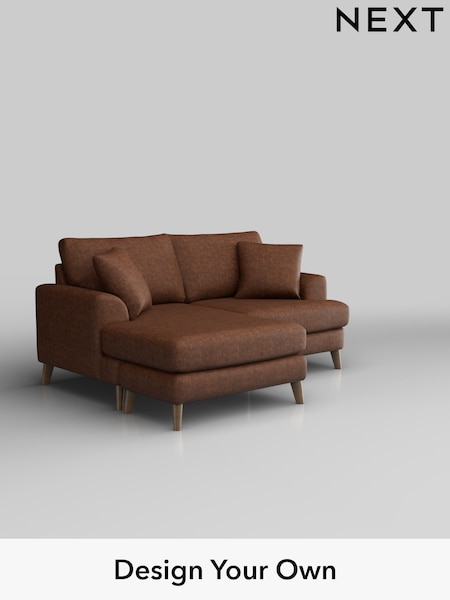 Monza Faux Leather Easy Clean/Chestnut Brown Parker (W43553) | £1,550