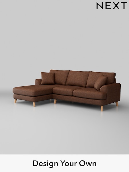 Monza Faux Leather Easy Clean/Chestnut Brown Parker (W43553) | £2,299