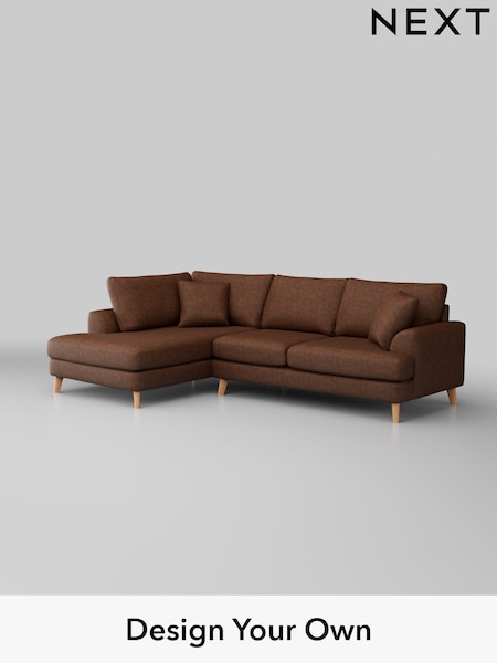 Monza Faux Leather Easy Clean/Chestnut Brown Parker (W43553) | £2,250