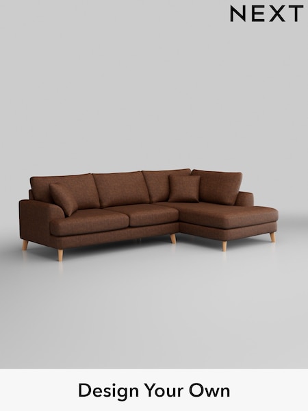 Monza Faux Leather Easy Clean/Chestnut Brown Parker (W43553) | £2,350
