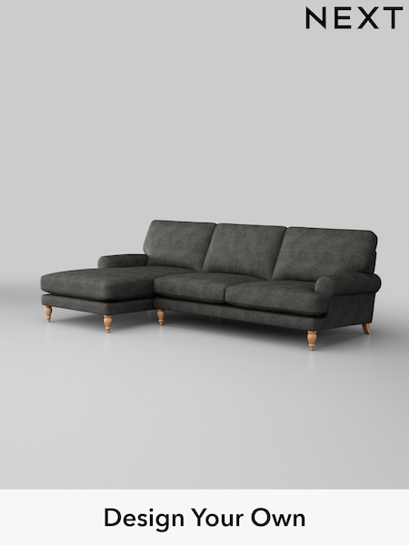 Monza Faux Leather Easy Clean/Dark Grey Erin Deep Relaxed Sit (W43554) | £1,975