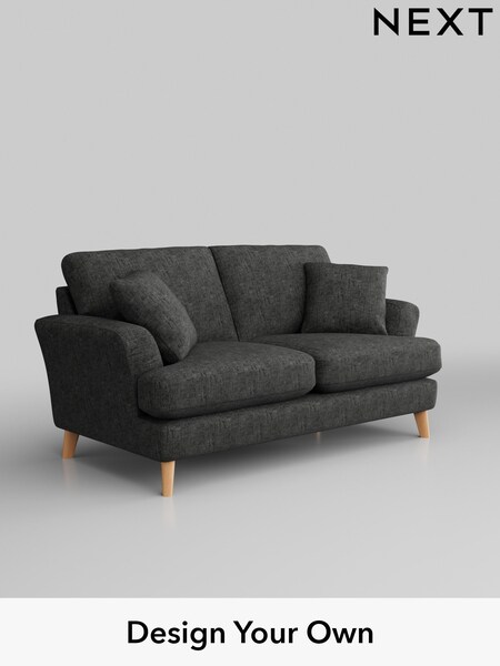 Boucle Weave Easy Clean/Charcoal Grey Conway Relaxed Sit (W43565) | £1,150