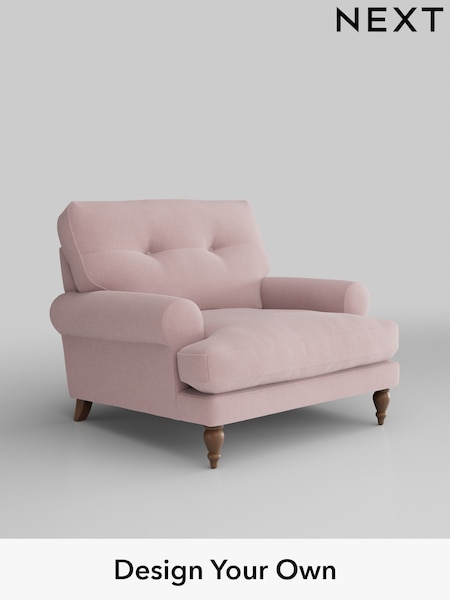 Natural Mix/Light Rose Pink Erin Buttoned Back Deep Relaxed Sit (W43570) | £1,025