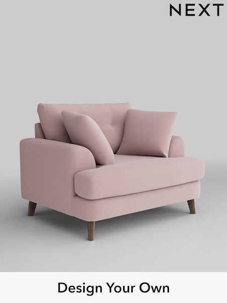 Natural Mix/Light Rose Pink Parker Buttoned Back (W43591) | £1,125