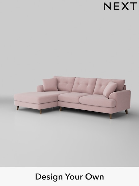 Natural Mix/Light Rose Pink Parker Buttoned Back (W43591) | £2,475