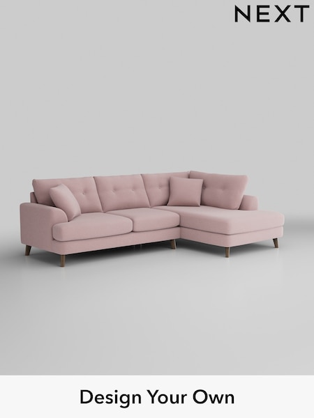 Natural Mix/Light Rose Pink Parker Buttoned Back (W43591) | £2,475