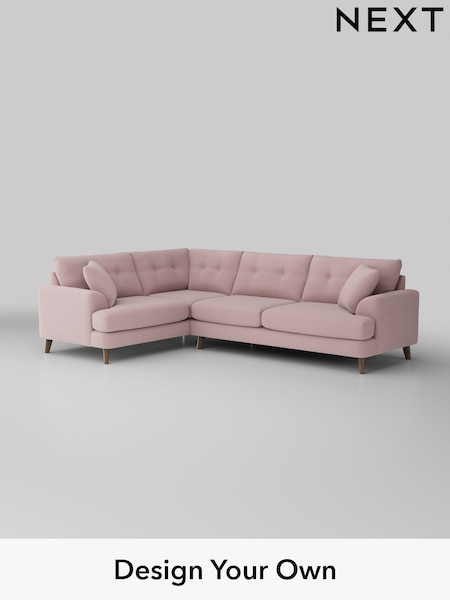 Natural Mix/Light Rose Pink Parker Buttoned Back (W43591) | £2,599