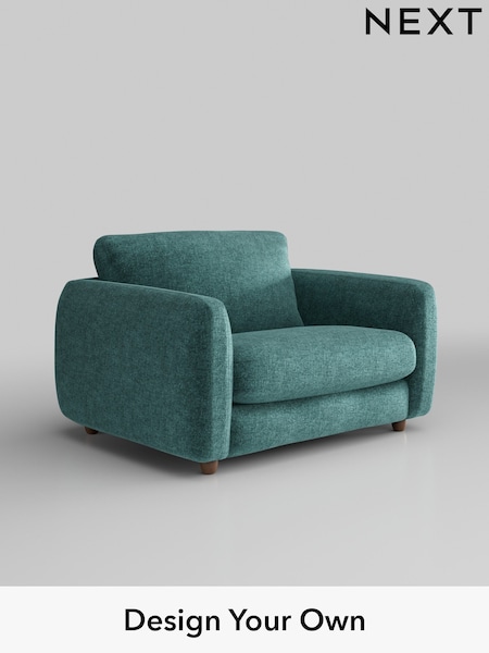 Plush Chenille/Dark Teal Green Aiden (W43602) | £925